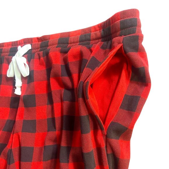 Grayson/Threads Women 3X Buffalo Check Red & Black Plaid Fleece Pajama Pants - Picture 8 of 12